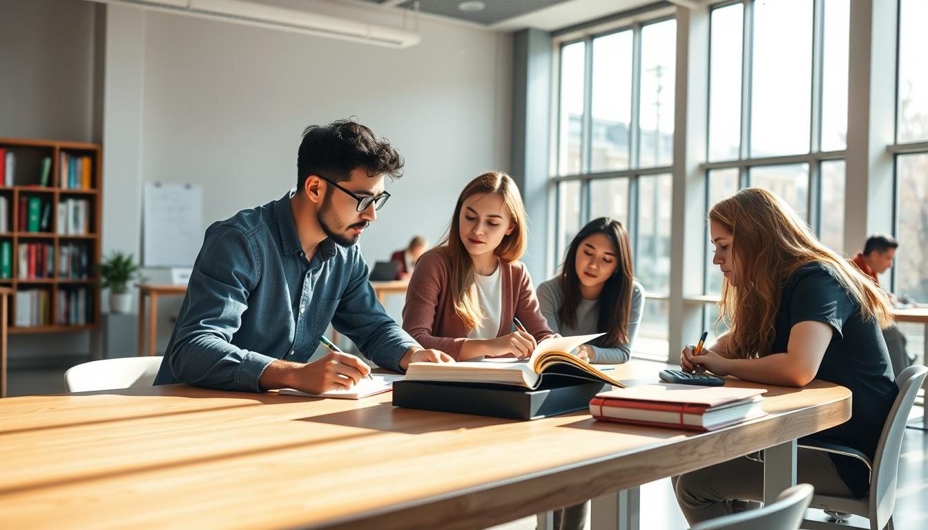 Student developing practical and academic skills